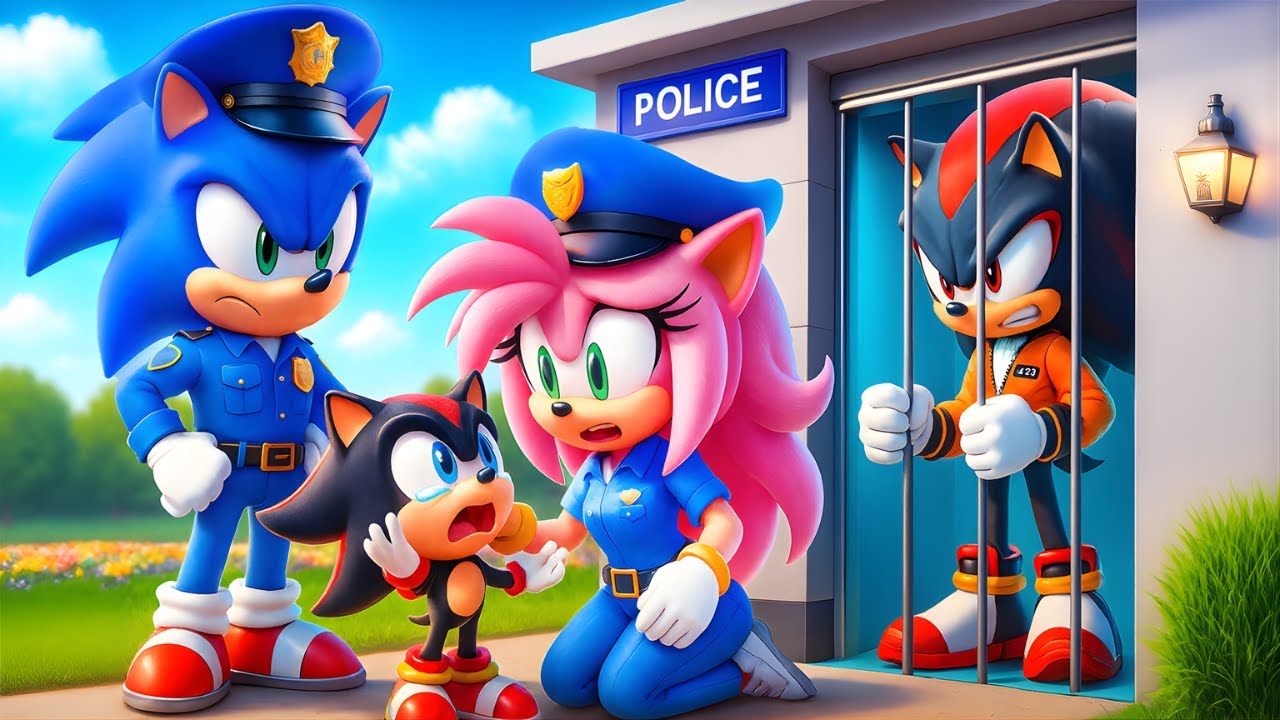 SHADOW ESCAPES FREE FROM PRISON?! Can POLICE SONIC Catch Him?! | Sonic The Hedgehog 3 Animation