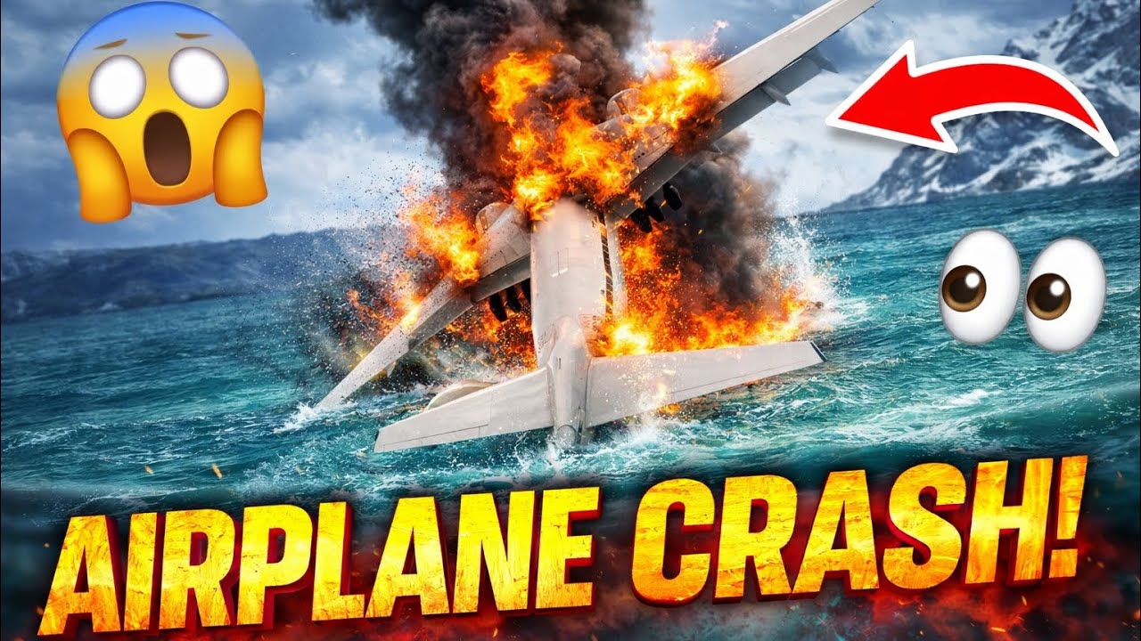Plane Crash Over Ocean 🌊✈️ | Full Chao#AirplaneCrash#PlaneCrash#CrashSimulation#AviationGaming