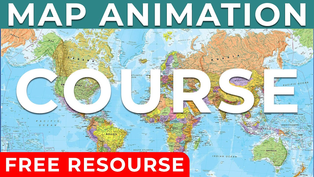 Map Animation with Free Resource | EZEdit Map Animation Course in Hindi