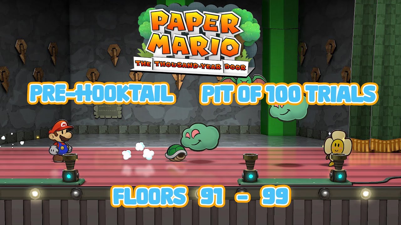 Paper Mario: The Thousand Year Door Switch Remake: Pre-Hooktail Pit of 100 Trials Floors 91 to 99