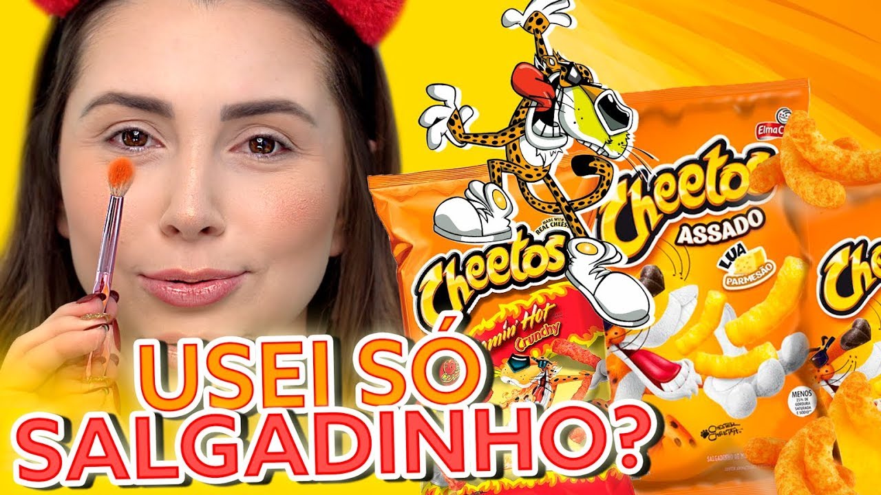MAQUIAGEM COM CHEETOS?? 😱