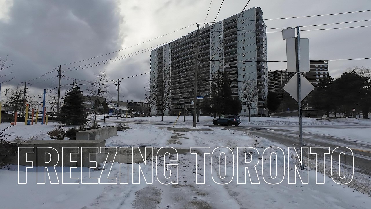 Toronto Deep Freeze Walk ❄️ Battling  Freezing Winter Winds