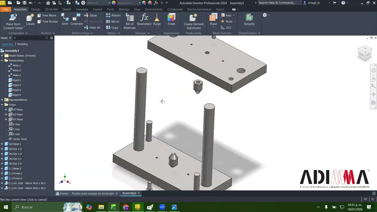 Dise&ntilde;o mec&aacute;nico de Ensambles (Inventor)