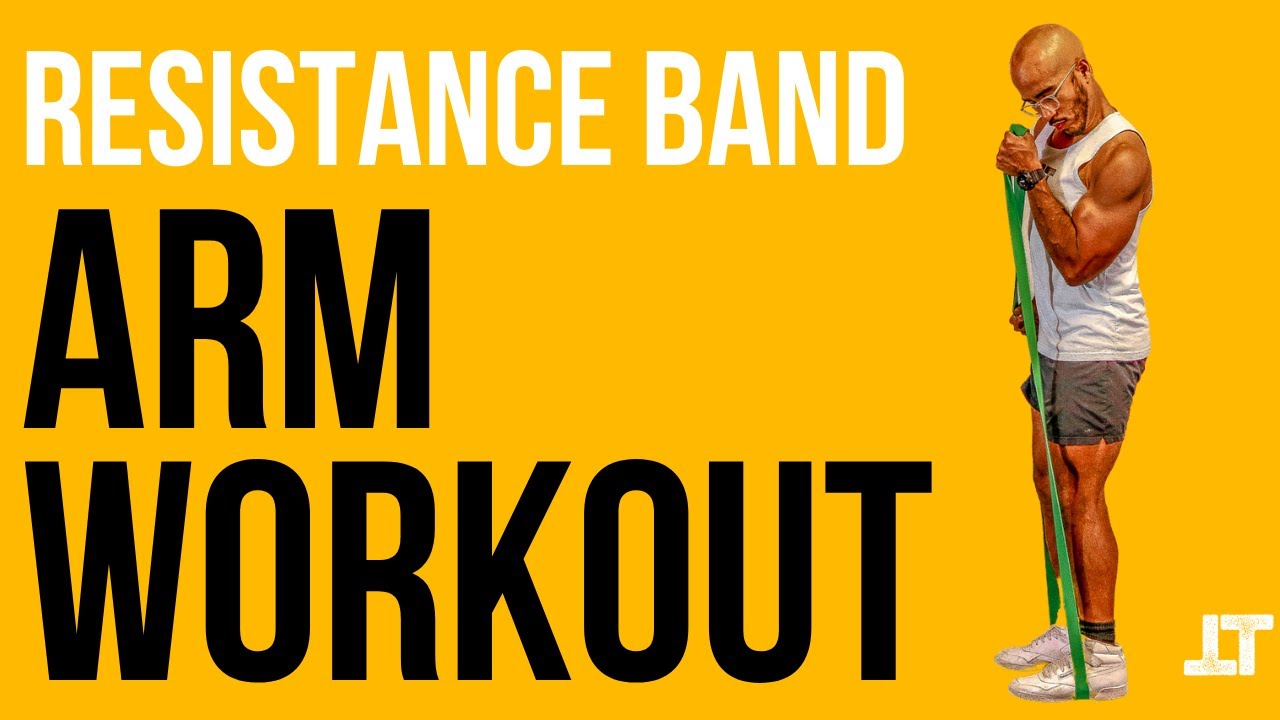 Resistance Band Arm Workout | No Attachment