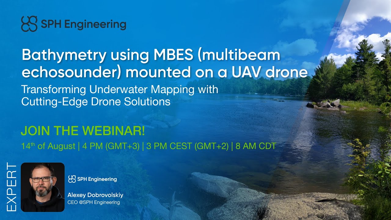 Webinar | Bathymetry using MBES (multibeam echosounder) mounted on a UAV drone