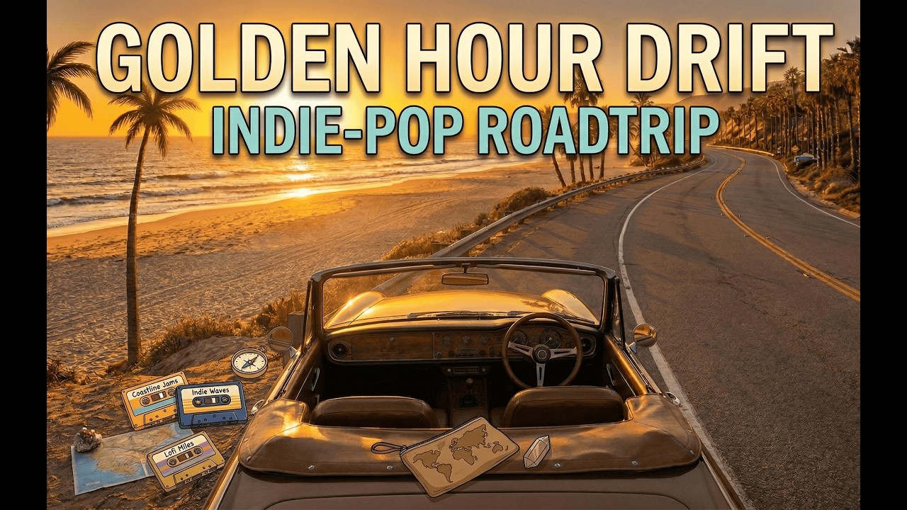 Golden Hour Drift: Indie-Pop Roadtrip 🌅🚗 | Chill Lofi & Focus Beats for Deep Work