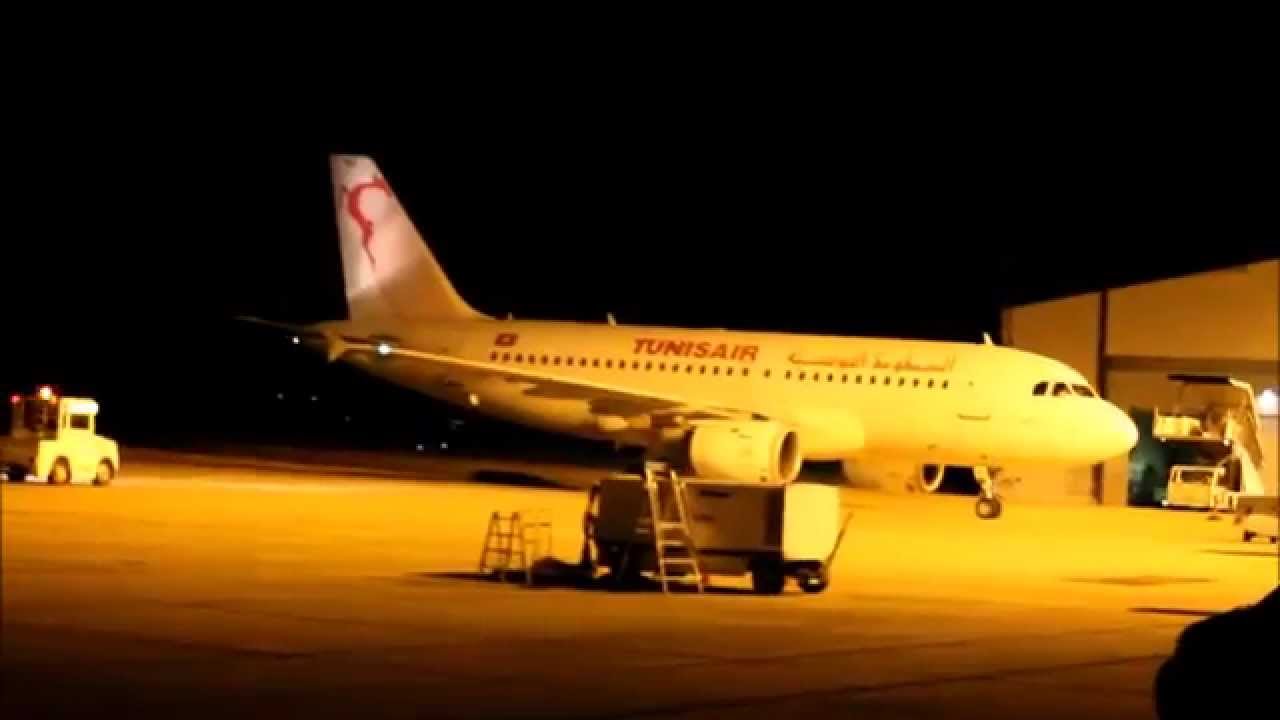Tunisair A 319 am Flughafen Zweibr&uuml;cken