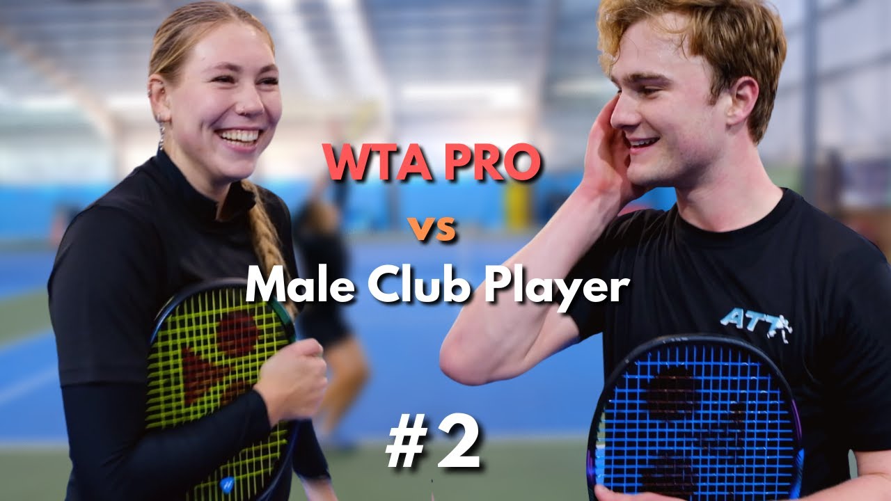 WTA Pro vs Male Club Player - Tie Break to 10