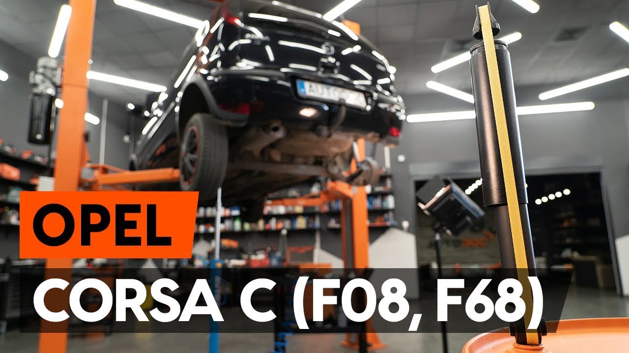 Cum se înlocuiește amortizoare din spate OPEL CORSA C (F08, F68) [TUTORIAL AUTODOC]
