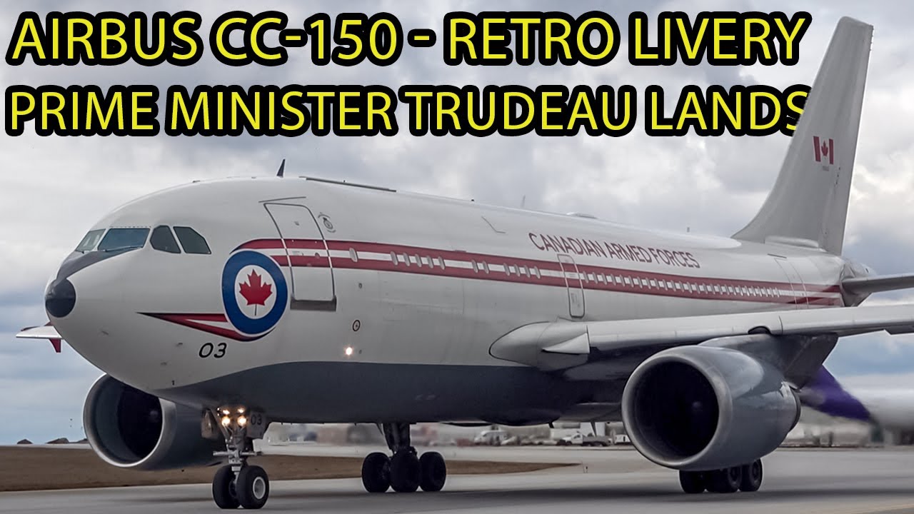 Prime Minister Trudeau Returns from NATO! CC-150 (CFC01) landing in Ottawa (YOW)