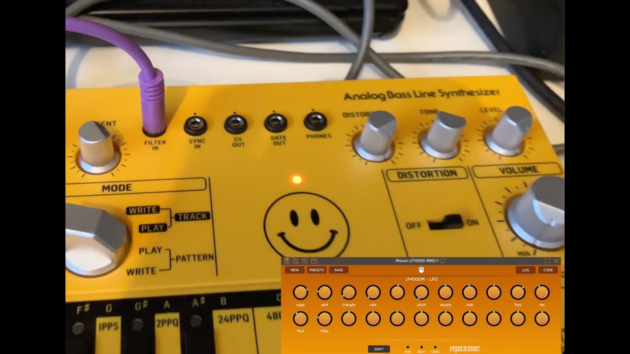 Behringer Synth experiment - JT-4000M through TD 3