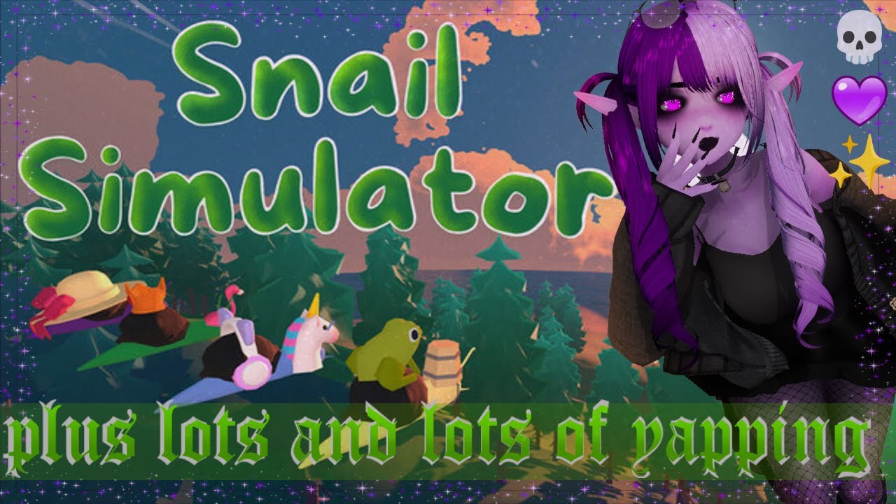 Dropped Frames, Chatting, and Snail Sim💀✨💜Goth Creature Games #snailsimulator #snails #indiegame
