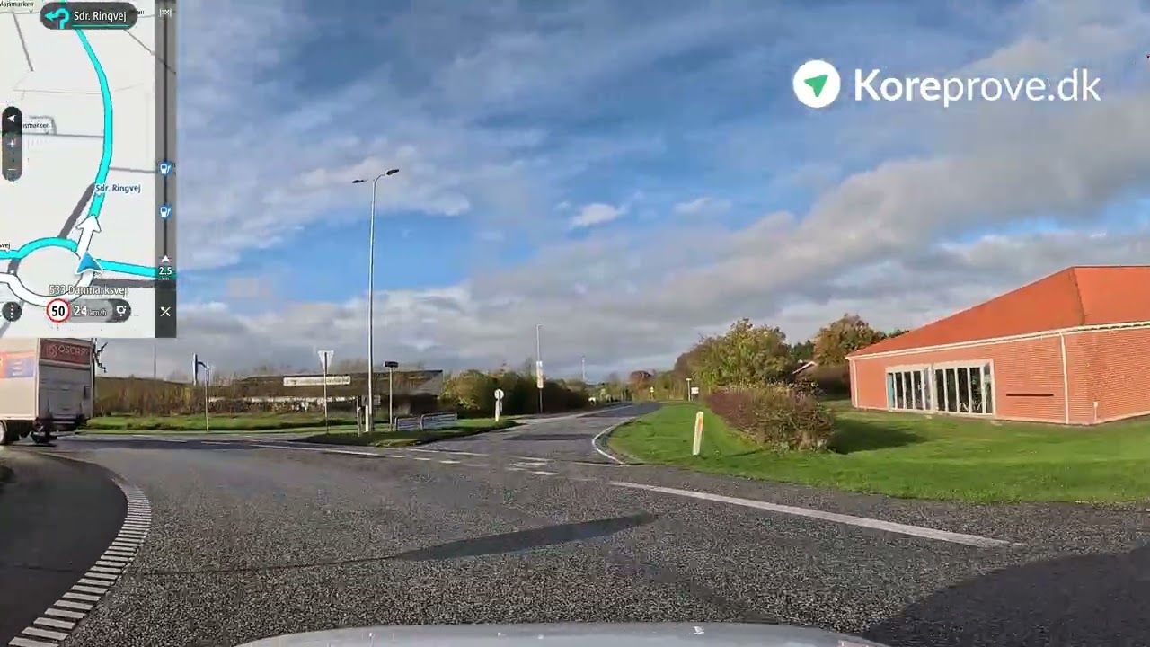 Køreprøve rute Løgstør - Løgstør Vormstrup