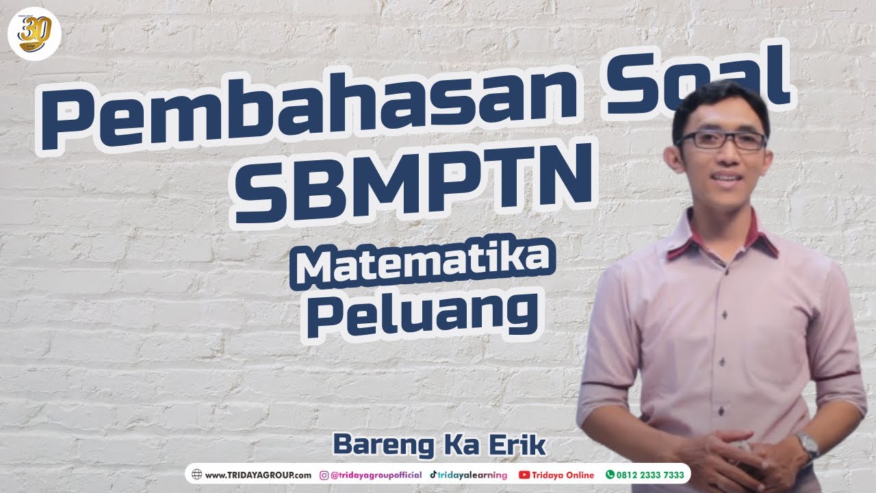 Pembahasan Soal SBMPTN - Matematika - Peluang - Bimbel Tridaya Online