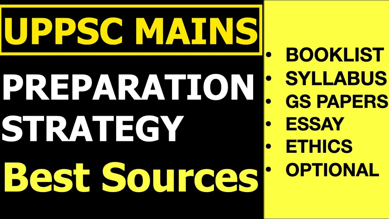 UPPCS 2021 MAINS PREPARATION STRATEGY |UPPSC PCS MAINS EXAM BOOKLIST & SYLLABUS| UPPCS MAINS PAPER