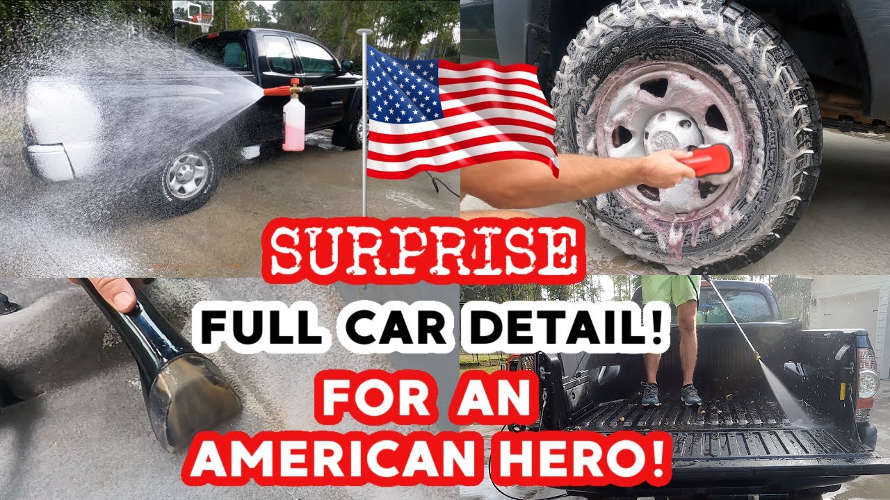 SURPRISE FULL CAR DETAIL FOR A MILITARY HERO! | VETERAN'S DAY SPECIAL