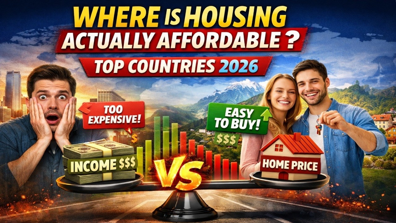SHOCKING 2026 Ranking 💸 Salary vs Home Prices Around The World!