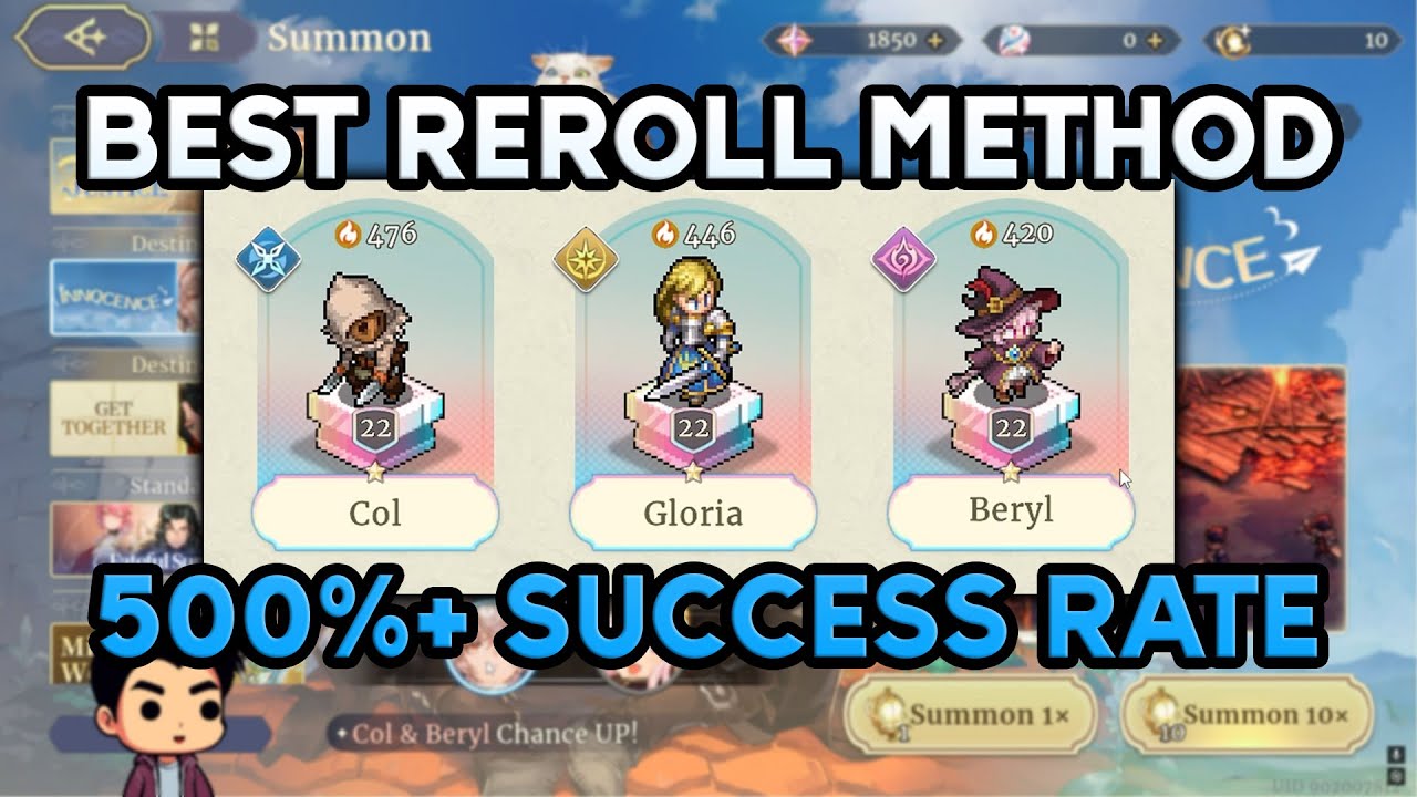 NEW BEST Reroll Method (EASY SSR 📈) - Sword of Convallaria [PC] 2-5X Higher Chance