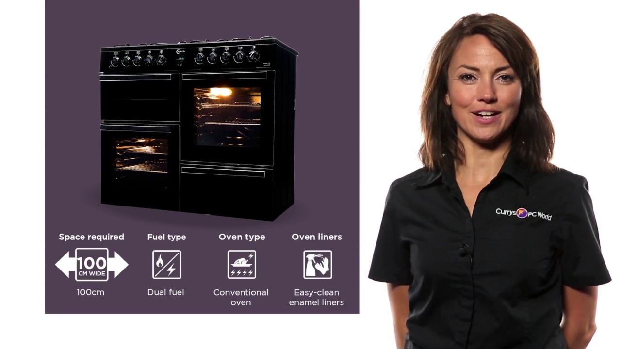 Flavel Milano 100 MLN10FRK Dual Fuel Range Cooker - Black | Product Overview | Currys PC World
