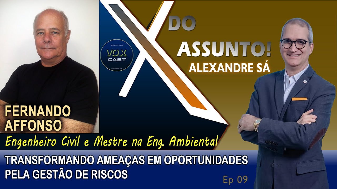 X do Assunto : Gestão de Riscos - TRANSFORMANDO AMEAÇAS EM OPORTUNIDADES com Prof. FERNANDO AFFONSO