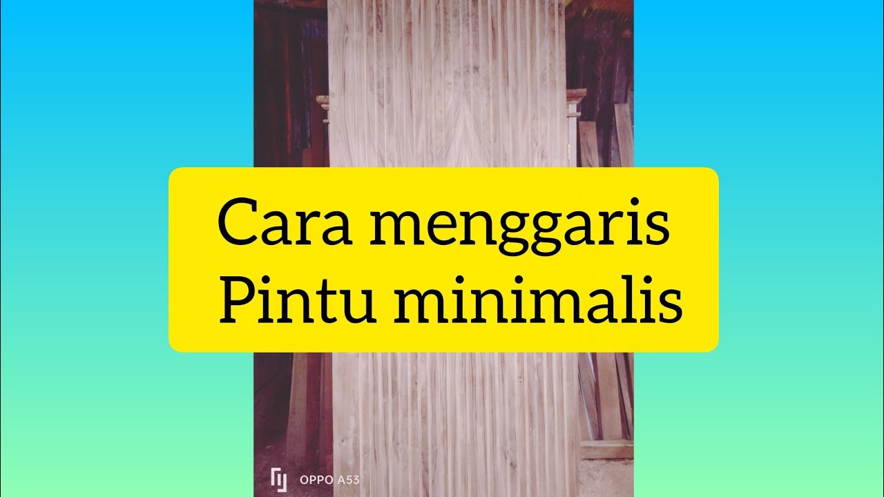 Menggaris pintu minimalis full.