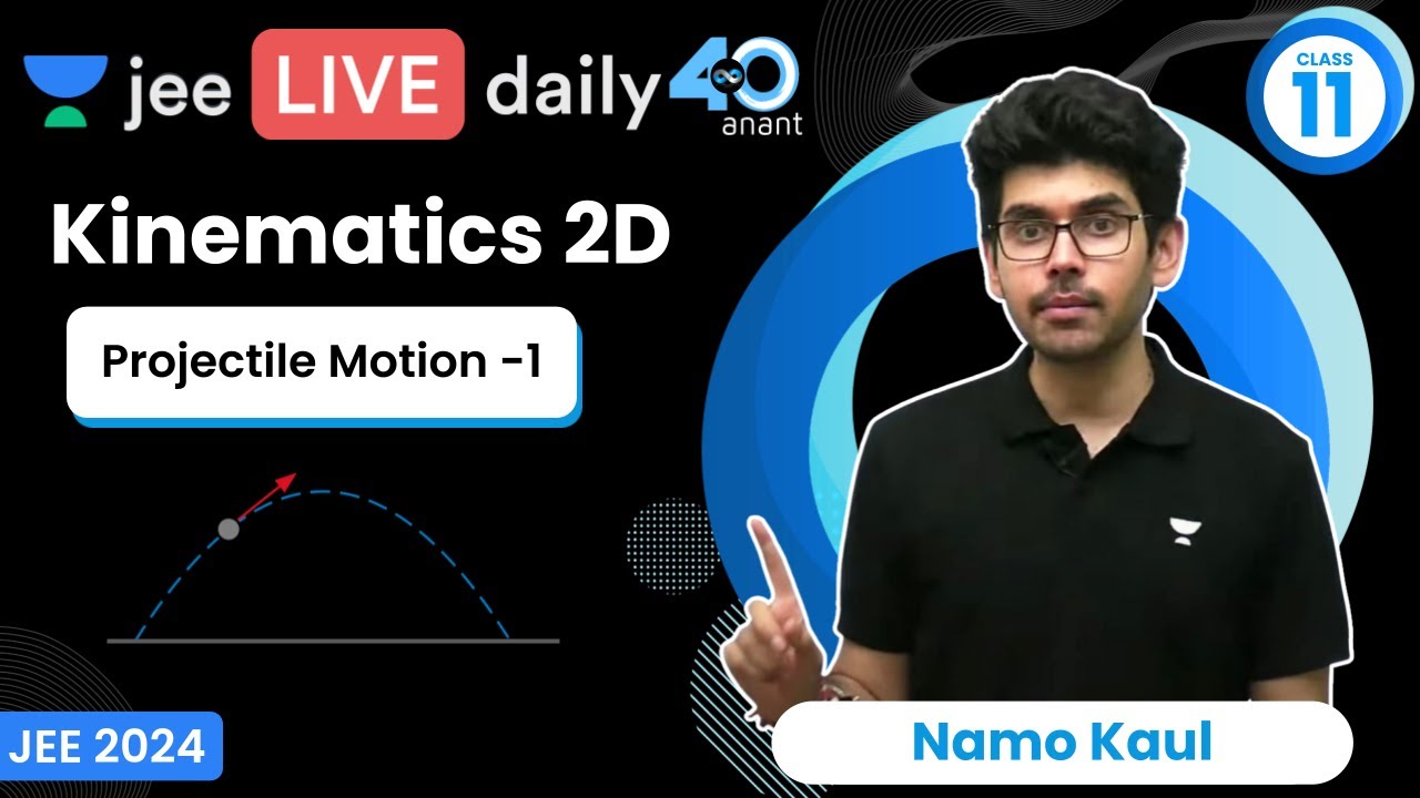 Kinematics 2D L1 | Projectile Motion -1 | #jee2024 #jee2025 #jeephysics #namokaul