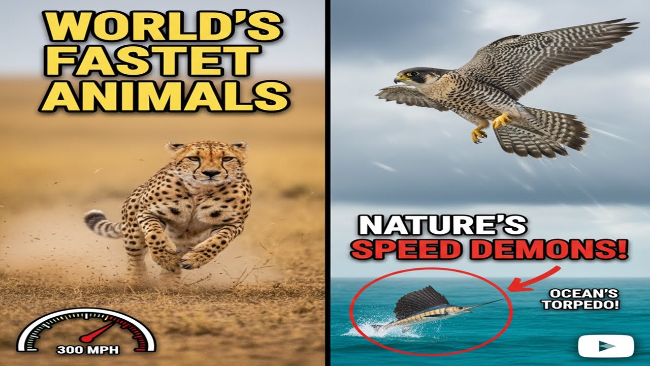 Faster Than a Ferrari? 🏎️ The Top 10 Fastest Animals on Earth!