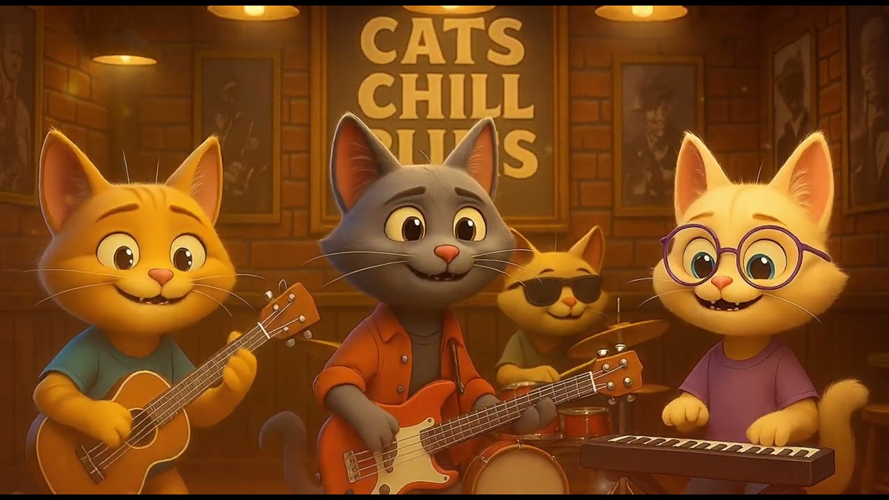 Cats Chill Band – 2H Smooth Jazz Chill Lounge 2026  🐾 Cozy Background Music for Work, Study & Relax