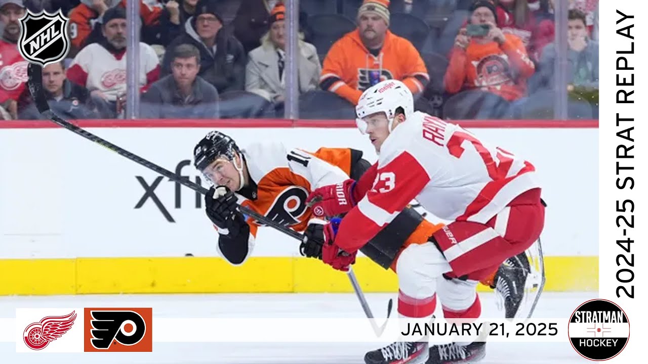 Breakaways Everywhere in Philly | Red Wings at Flyers | January 21, 2025 | NHL Strat Replay