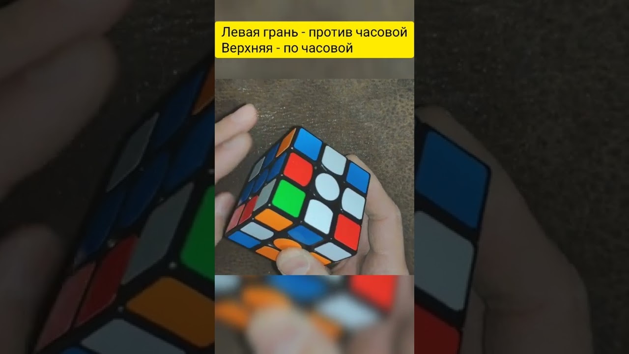 Как собрать кубик Рубика двум движениями из любого положения