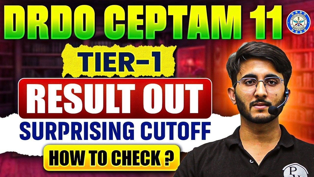 DRDO CEPTAM 11 Tier-1 Result Out 🔥 | Surprising Cutoff 😱 | How To Check?