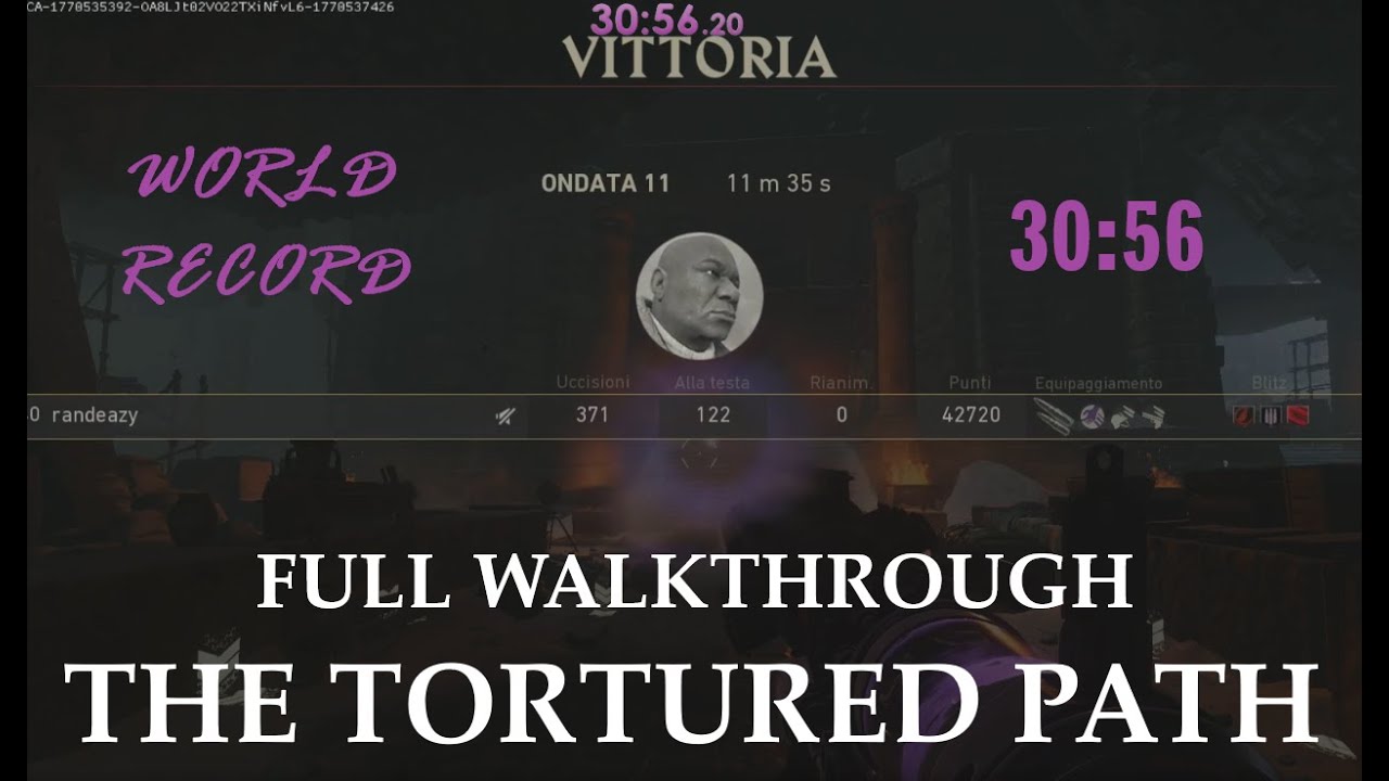 Tortured Path, Full Walkthrough Speedrun, 30:56 World Record