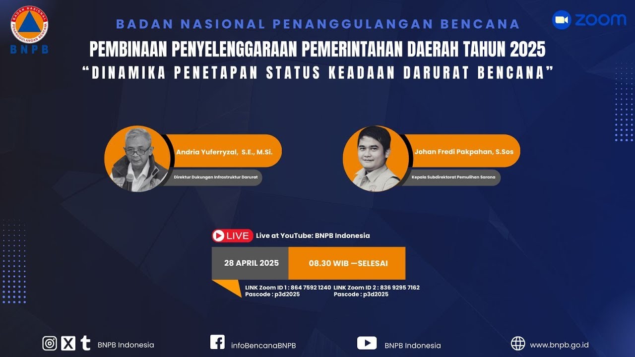 Webinar: Dinamika Penetapan Status Keadaan Darurat Bencana