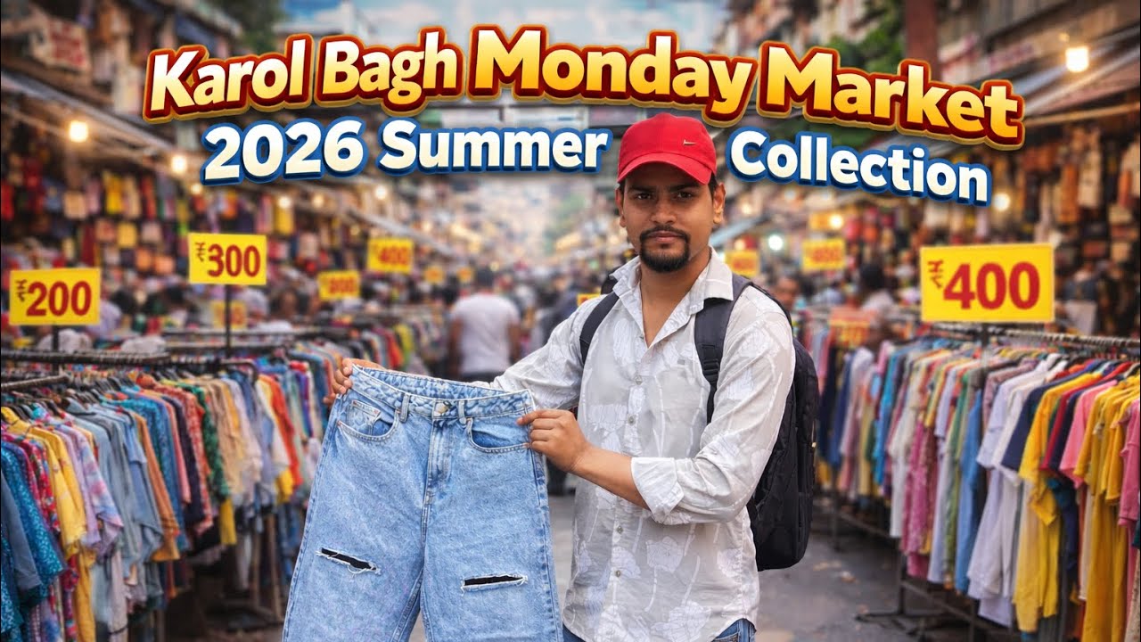 Karol Bagh Monday Patri Market Delhi || 2026 Latest Summer Collection || @Ankitghadolivlogs 