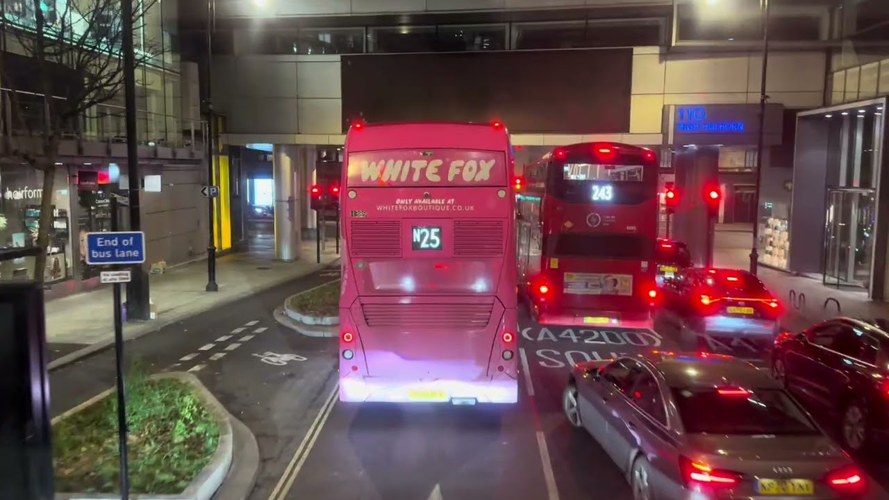 SLN E400MMC route N25 [11378 SK20BBJ] Oxford Circus- Bank station 