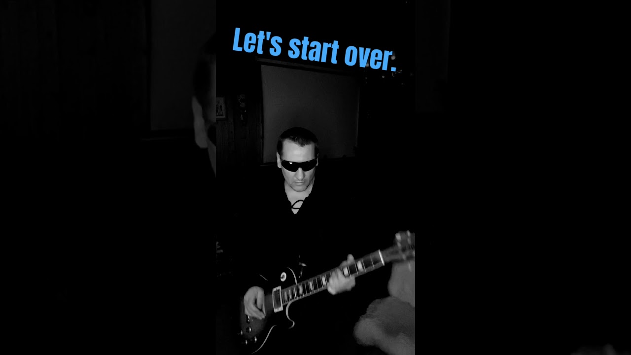 Let's start over.