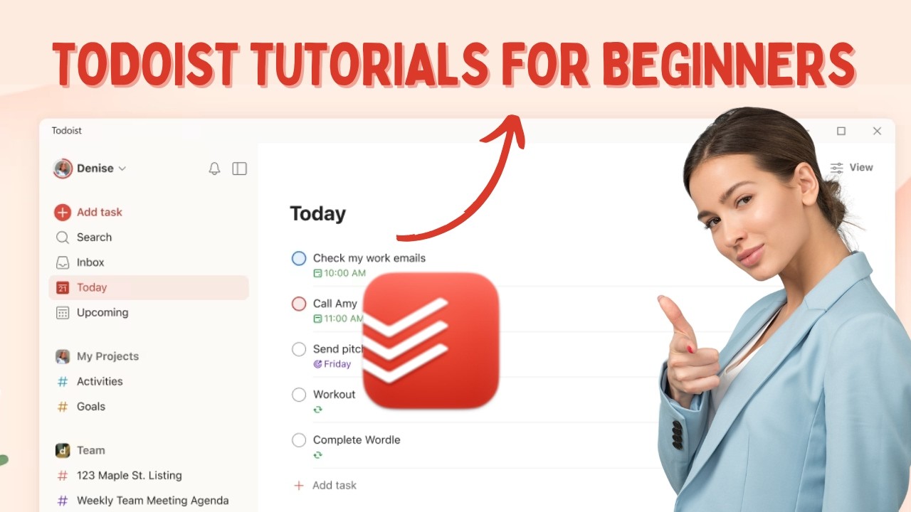 Как использовать Todoist на ноутбуке в 2026 году? Уроки по Todoist для начинающих.