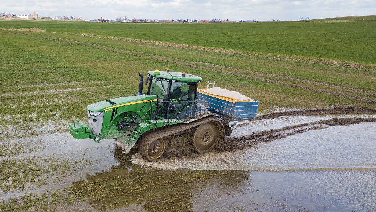 Mokré přihnojování 2020 | Nawozy 2020 | John Deere 8360RT & Bogballe, John Deere 9620RX & Amazone