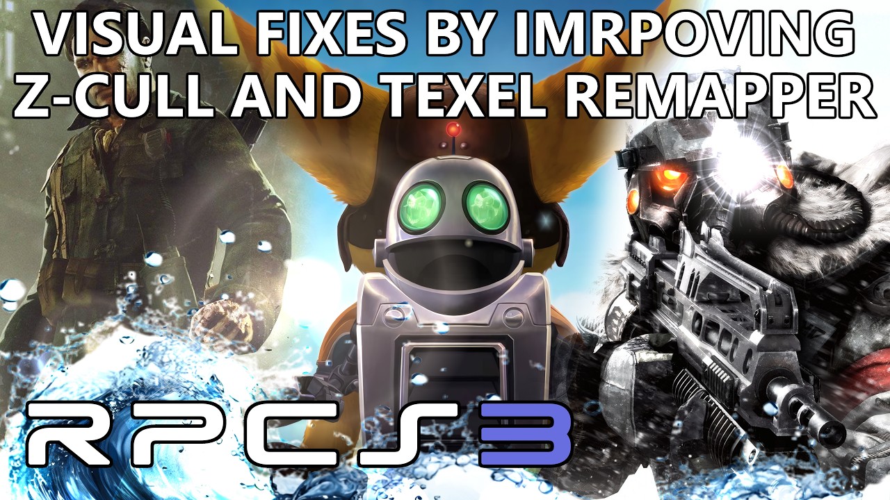 RPCS3: Visual Fixes in Many Games by improving Z-Cull and Texel Remapper!