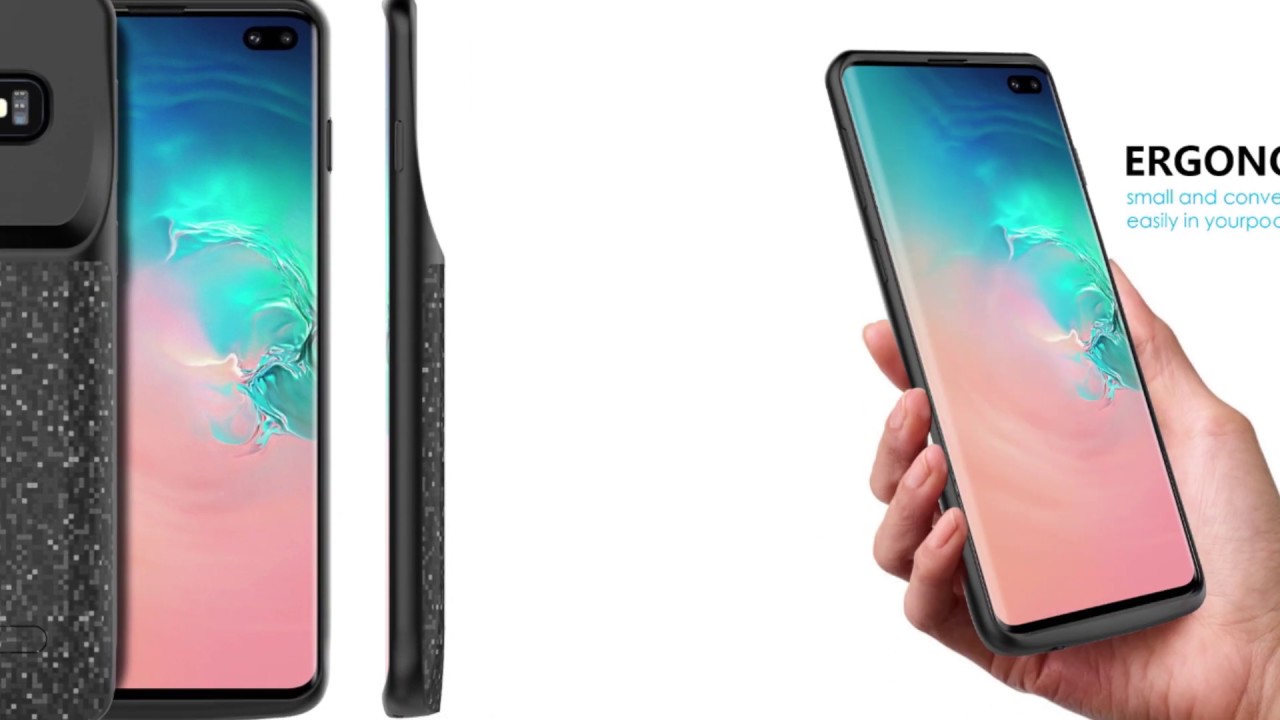 Samsung Galaxy S10 Plus Charging Case Battery Cover 5000mAh Extended Charger Pack