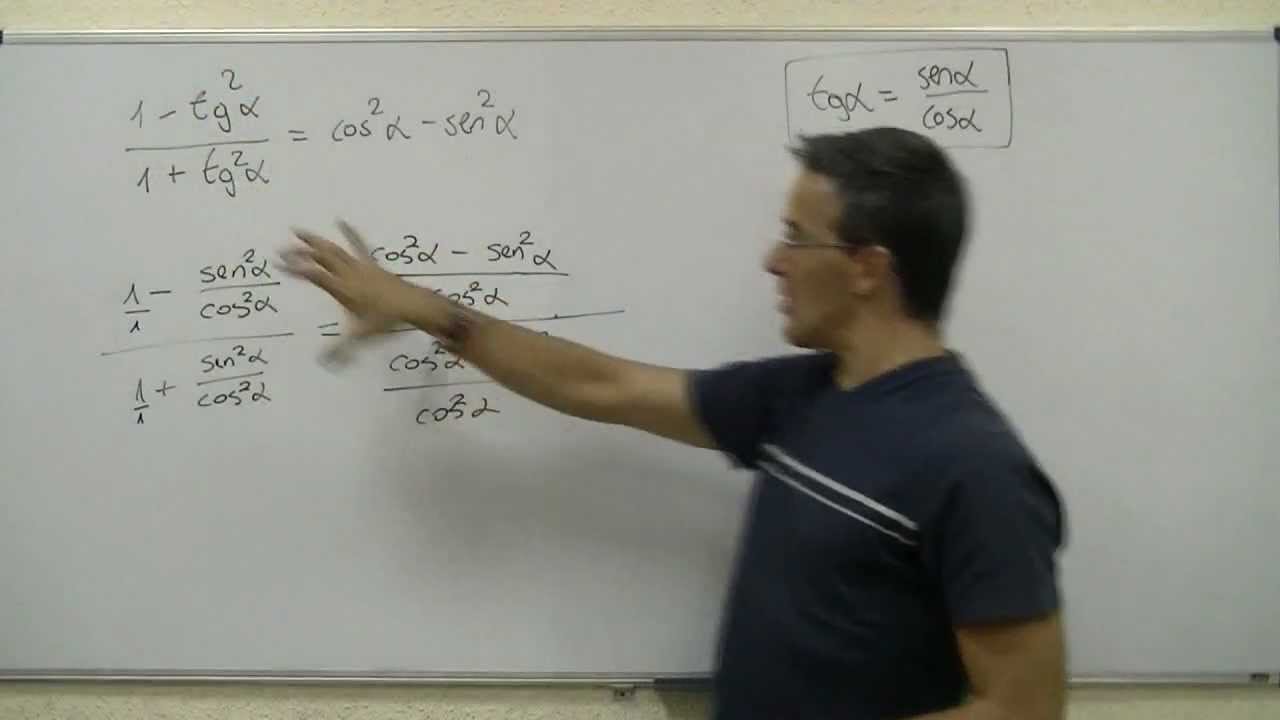 Identidad trigonometrica 03 BACHILLERATO matematicas