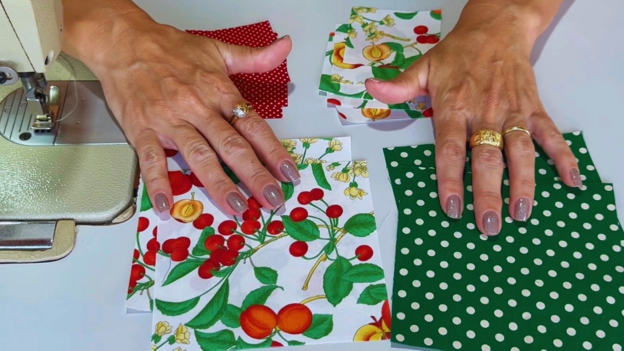 Ideal para COLCHAS Bloco de PATCHWORK Fácil com Retalhos 😍