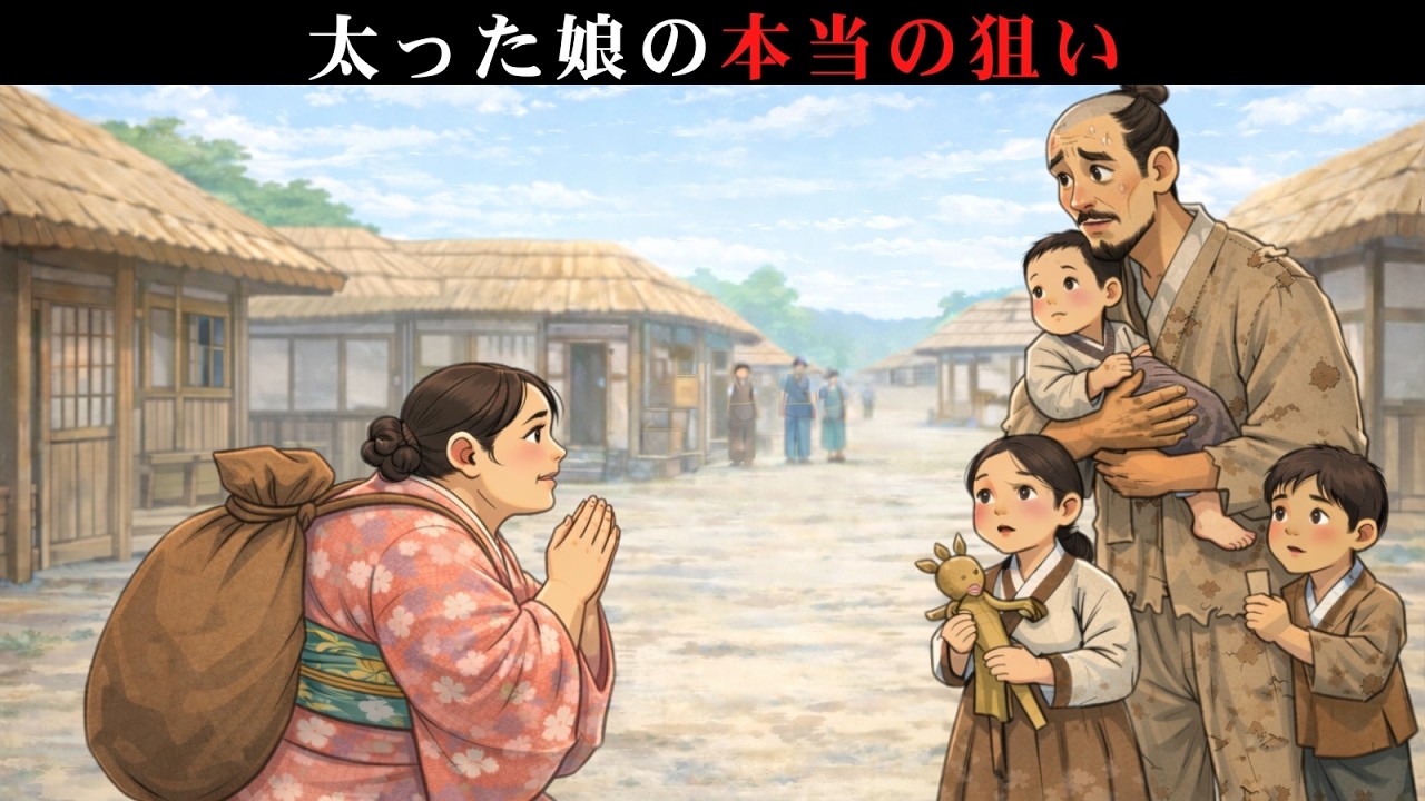 太った娘は誰にも嫁にもらわれず、三人の子を持つ男やもめの家に押しかけて結婚を迫った。男やもめの運命は、そのわずか数日後に変わった。【江戸好奇心