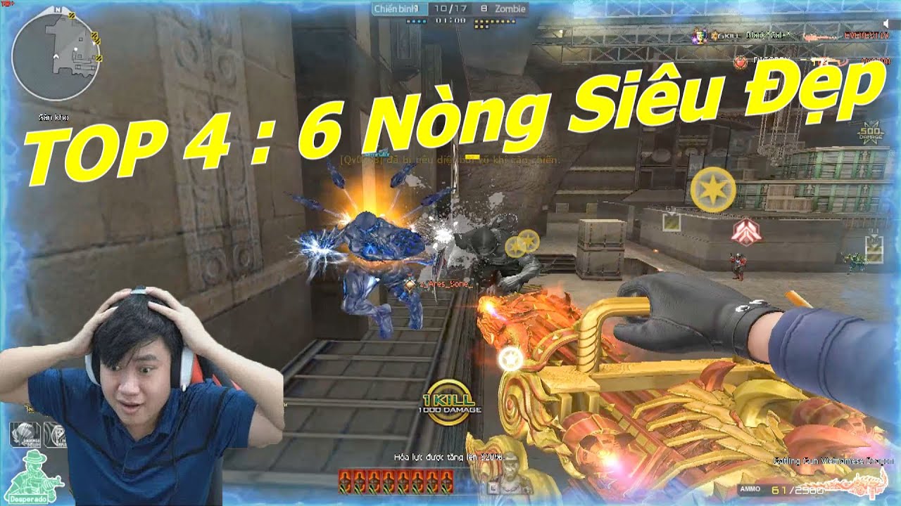 TOP 4 Khẩu 6 Nòng VIP Siêu Đẹp - Tiền Zombie v4