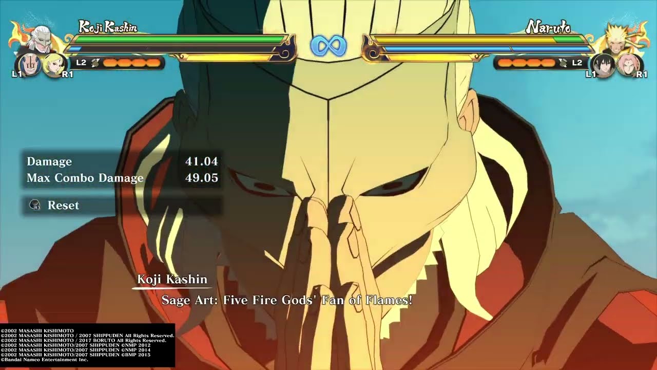 Kashin Koji 49% Combo - Naruto X Boruto Ultimate Storm Connections