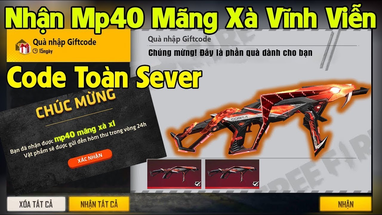 [FreeFire]Cách Nhận Và Nhập Code MP40 Mãng Xà Từ Garena FreeFire #freefire