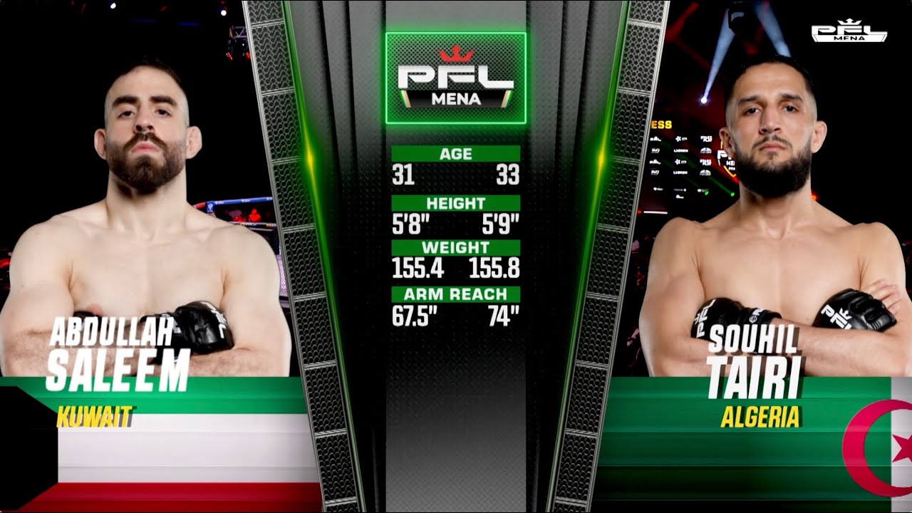 2025 PFL MENA 1: Saleem vs Tairi Fight Highlight