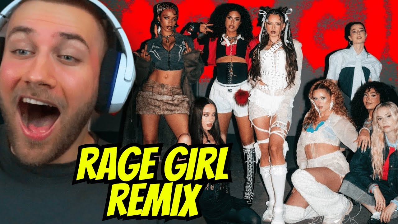 ALLE ZUSAMMEN!! Nina Chuba - RAGE GIRL (Remix) (Official Visualizer) - REACTION