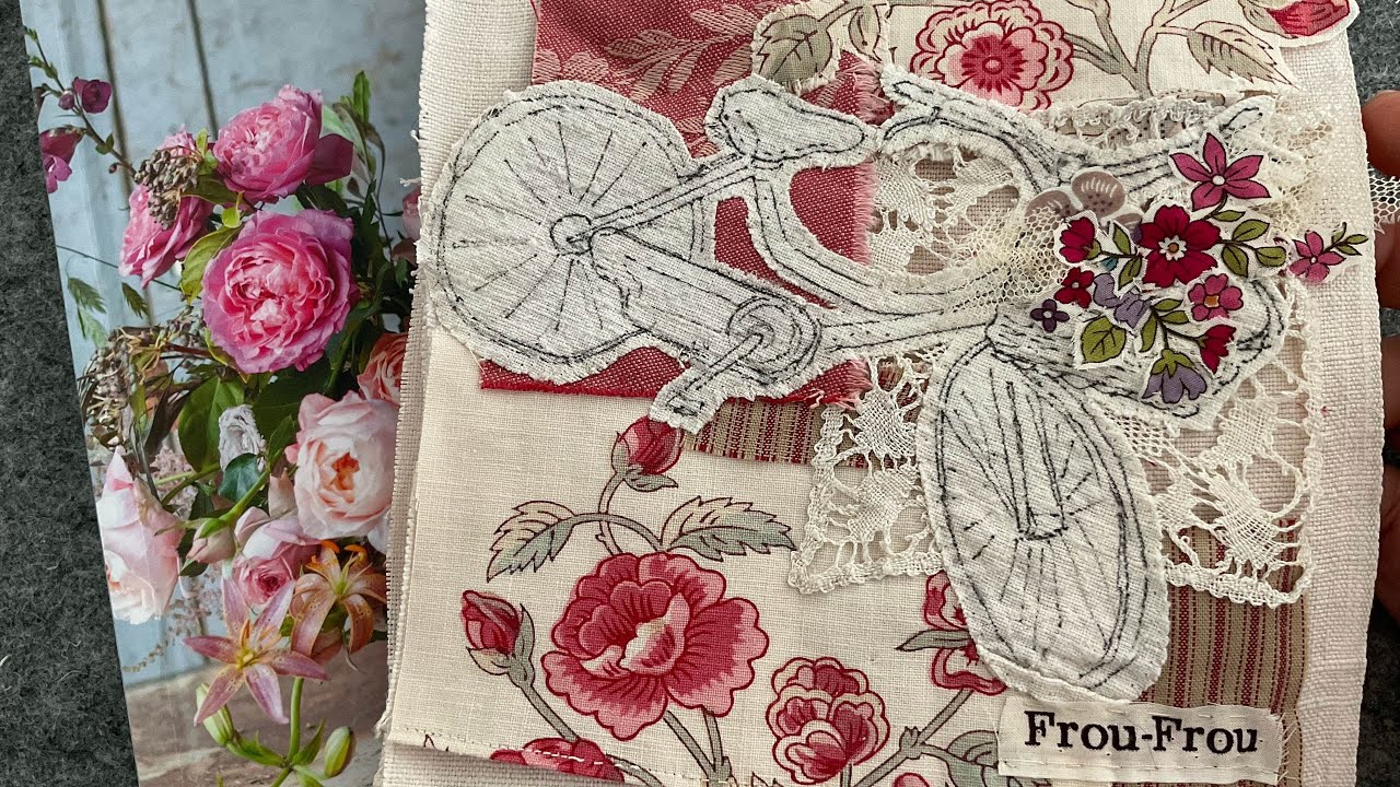Part 7 VOL 9 TEXTILE TALES - French Flower Flash #roxyjournalofstitchery 