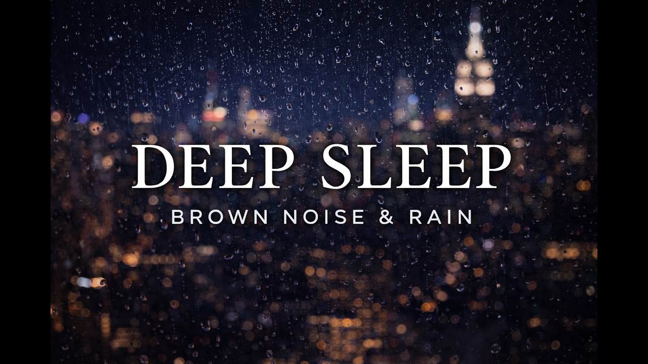 Deep Sleep l 8 Hours l Midnight in Manhattan l Brown Noise and Rain l Let go of Overthinking